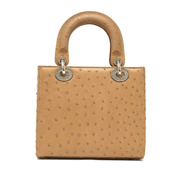 Y-009 four-grid/Ostrich/Milk Tea Color