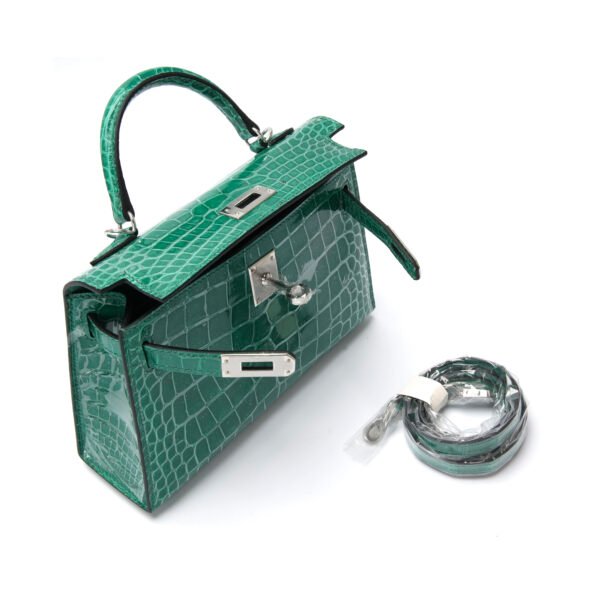 G-018 second generation American high-gloss bamboo green silver buckle