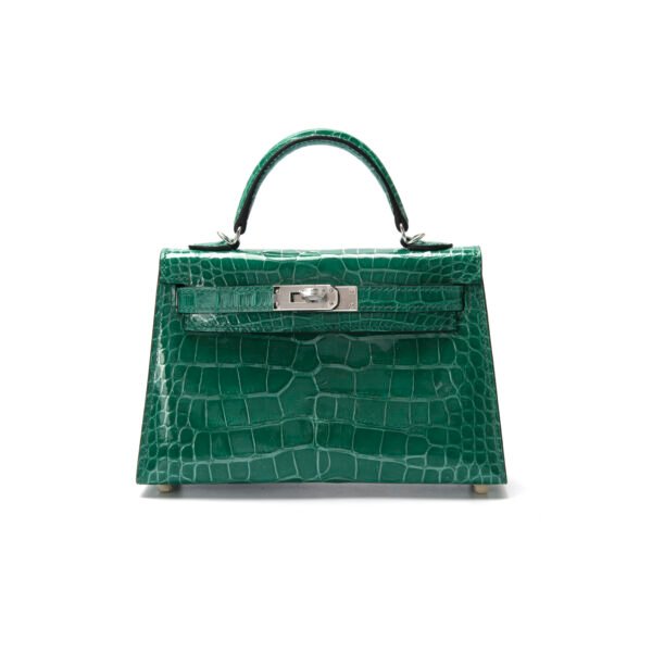 G-018 second generation American high-gloss bamboo green silver buckle